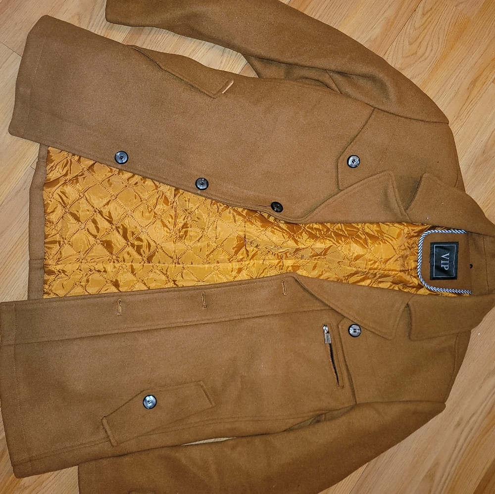 MENS VIP PEA COAT X LARGE WORN ONCE